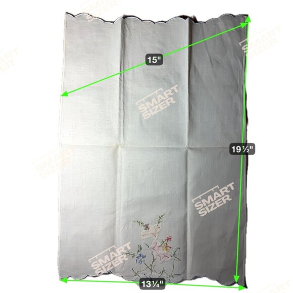 Appliqué Embroidered Floral Cotton Placemats Liners Doilies Set Of 2 Cottagecor - Picture 10 of 12